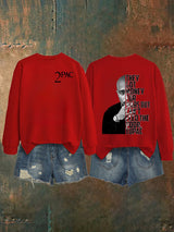 🔥Buy 3 Get 15% Off🔥Women's  2Pac Rapper Print Sweatshirt