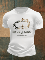 Men's  Jesus Is King Christian  T-Shirt