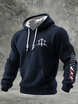 Men's Faith Print Checkered Hoodie