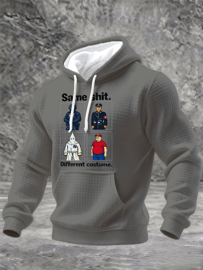🔥Buy 3 Get 15% Off🔥Men's  Same shit Different costume Print Hoodie