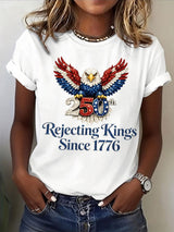 🔥Buy 3 Get 15% Off🔥Women's No Kings Print T-Shirt