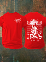 Men's   Jesus Loves You Chirtsian printing T-Shirt
