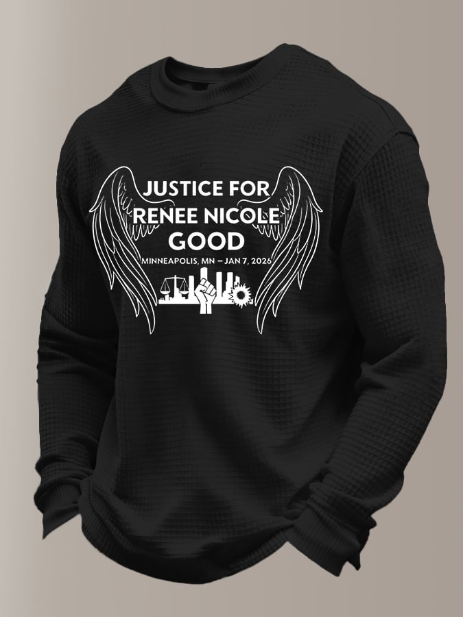 Men's Justice for Renee Nicole Good Printed Casual Sweatshirt
