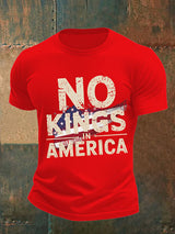 🔥Buy 3 Get 15% Off🔥Men's no kings in America print  T-Shirt