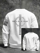 Men's Faith Print Casual Sweatshirt