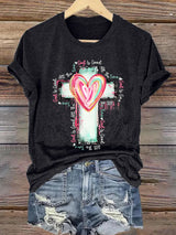 Women'S Casual Faith(God Is Good All The Time) T-Shirt