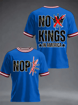 🔥Buy 3 Get 15% Off🔥Men's "NO KINGS IN AMERICA" Casual T-shirt