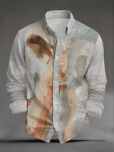 Men's Faith Print Fashion Casual Shirt (With Pockets)
