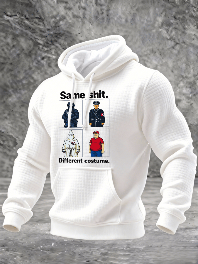 🔥Buy 3 Get 15% Off🔥Men's  Same shit Different costume Print Hoodie