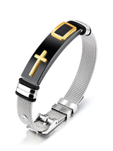 (Unisex) Religious Cross Adjustable Bracelet Popular Fashion Couple Bracelet Jewelry