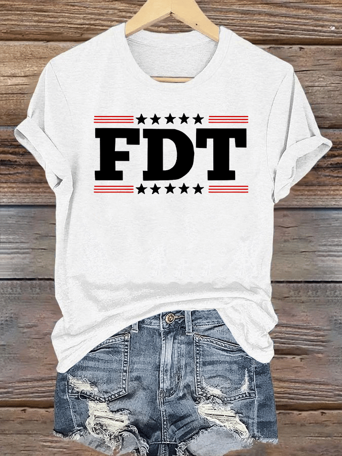 🔥Buy 3 Get 15% Off🔥Women's  FDT Print  T-Shirt