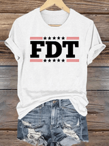 🔥Buy 3 Get 15% Off🔥Women's  FDT Print  T-Shirt