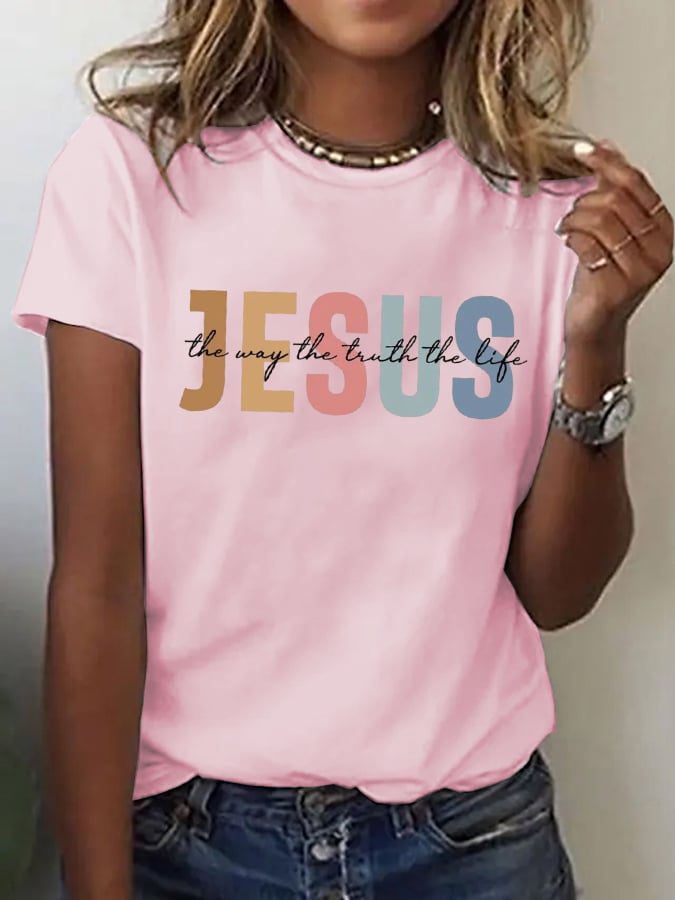 Women's Casual Jesus Truth T-shirt