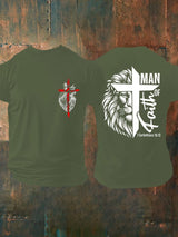 🔥Buy 3 Get 15% Off🔥Men's casual faith T-shirt