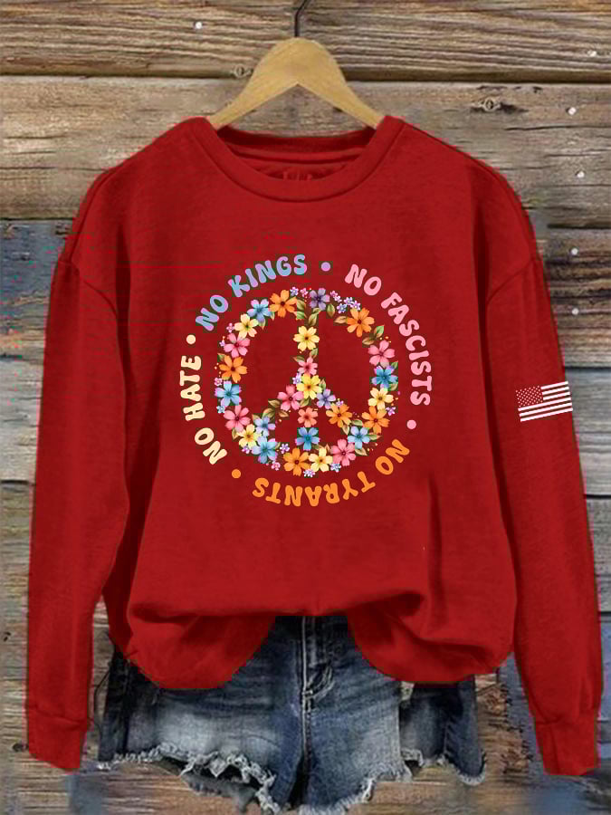 🔥Buy 3 Get 15% Off🔥Women's FDT Printed Long-Sleeve Sweatshirt