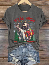 It's All About The Presence Christian Christmas T-Shirt