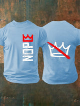 🔥Buy 3 Get 15% Off🔥Men's Nope, No Kings In America Print T-shirt