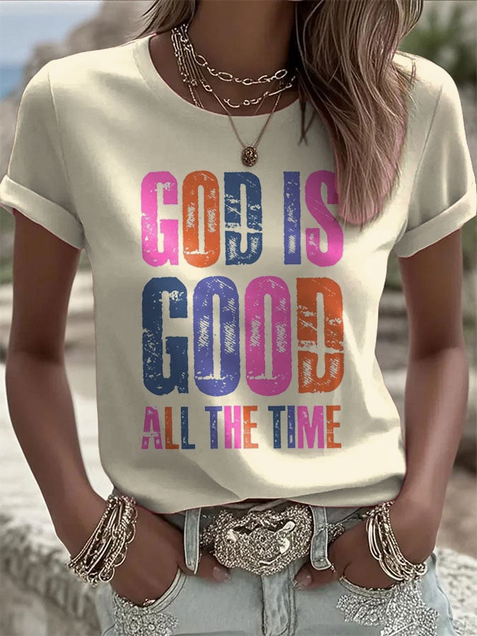 Women's Faith Printed Casual T-Shirt