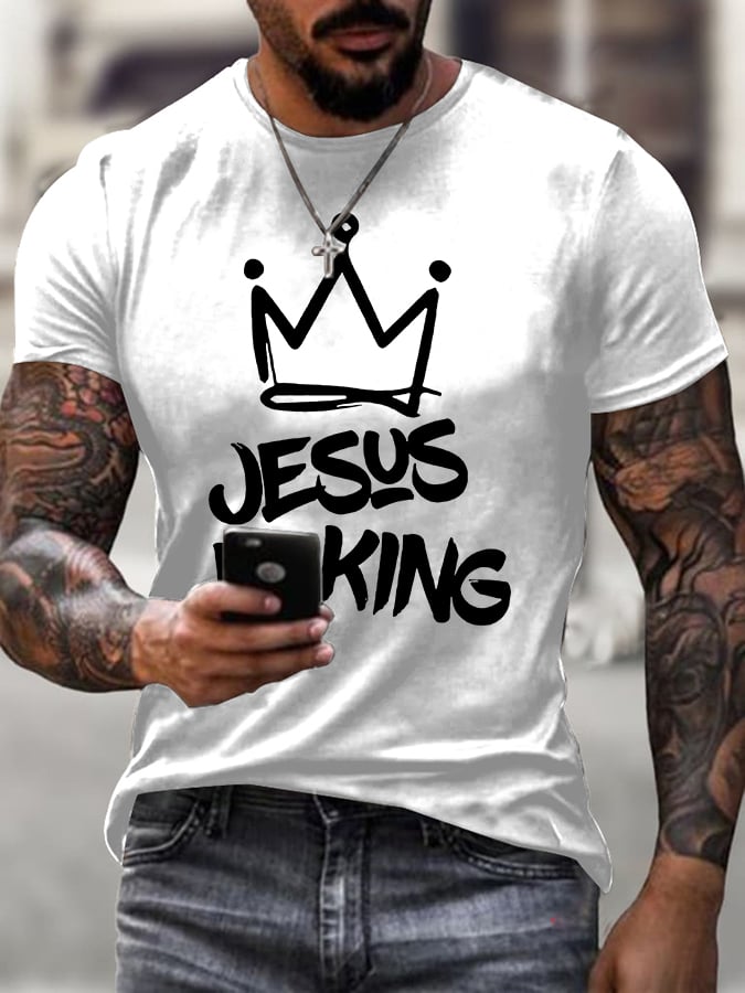 Men'S Casual Faith Short-Sleeved T-Shirt