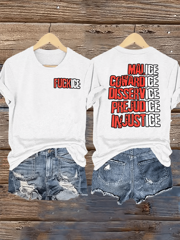 Women's  Justice For Her  Print  T-Shirt