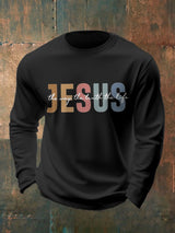 🔥Buy 3 Get 15% Off🔥Men's Casual Faith Long-Sleeved T-Shirt