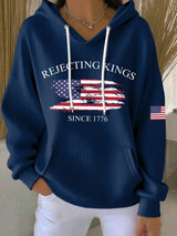 🔥Buy 3 Get 15% Off🔥Women's Casual FDT REJECTING KINGS SINCE 1776 Hoodie