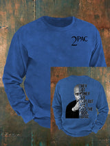 🔥Buy 3 Get 15% Off🔥Men's 2Pac Rapper Print  Sweatshirt