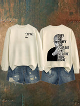 🔥Buy 3 Get 15% Off🔥Women's  2Pac Rapper Print Sweatshirt