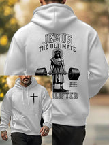 Men'S "Jesus Is The Ultimate Deadlifter" Faith Print Sweatshirt