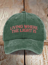 🔥Buy 3 Get 15% Off🔥Unisex Faith "Live Where There Is Light" Print Baseball Cap