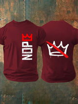 🔥Buy 3 Get 15% Off🔥Men's Nope, No Kings In America Print T-shirt