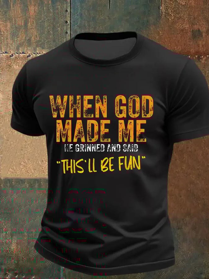 🔥Buy 3 Get 15% Off🔥🔥Hot Sale Picks 🔥Men'S Casual Faith Print Short Sleeve T-Shirt