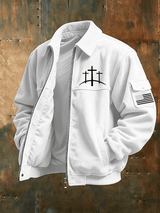 Faith Print Corduroy Casual Jacket