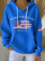 🔥Buy 3 Get 15% Off🔥Women's Casual FDT REJECTING KINGS SINCE 1776 Hoodie