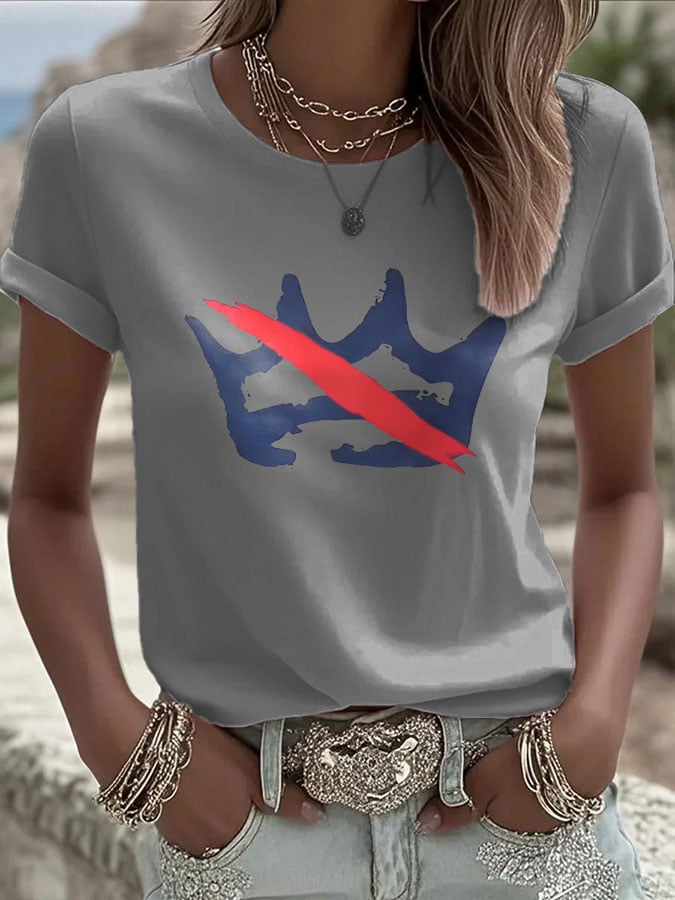 🔥Buy 3 Get 15% Off🔥Women's FDT NO KINGS Printed Casual T-shirt