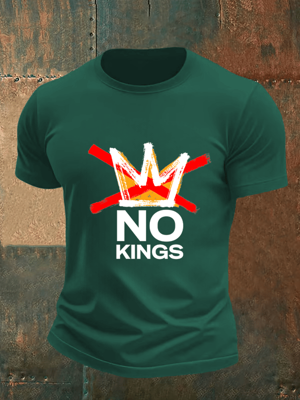 🔥Buy 3 Get 15% Off🔥Men's no kings in America print  T-Shirt