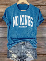 🔥Buy 3 Get 15% Off🔥Women's No Kings Print T-Shirt
