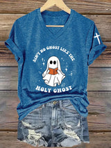 Women's Ain't No Ghost Like The Holy Ghost Print Casual T-shirt