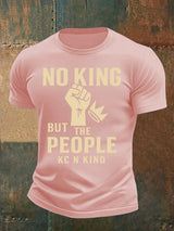🔥Buy 3 Get 15% Off🔥Men's no king but the people KC N kind print  T-Shirt