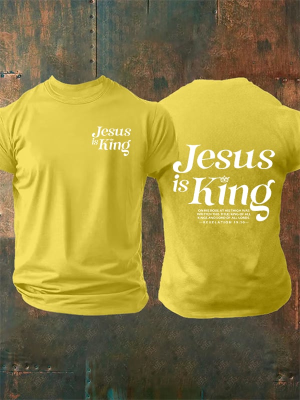 Men's  Jesus Is King Christian  T-Shirt