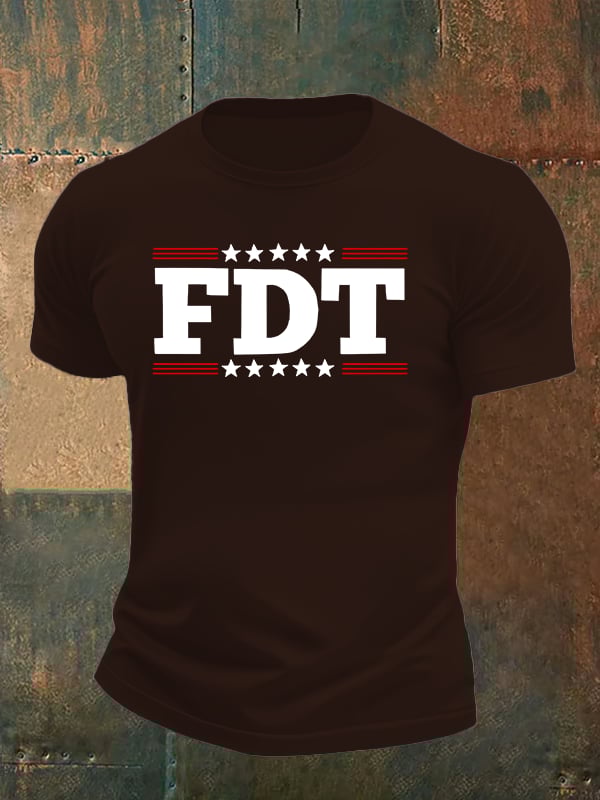 🔥Buy 3 Get 15% Off🔥Men's  FDT Print  T-Shirt