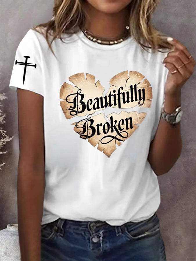 Women's Country Music Print Casual T-Shirt