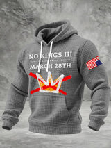 🔥Buy 3 Get 15% Off🔥Men's Retro No Kings III 50 State Nationwide Protest March 28th Print Hoodie