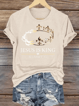 Women's  Jesus Is King Christian  T-Shirt