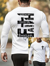 🔥Buy 3 Get 15% Off🔥Men's Faith Cross Print Crew Neck T-shirt
