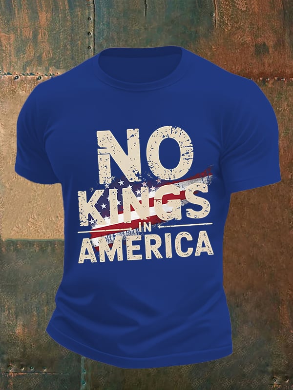 🔥Buy 3 Get 15% Off🔥Men's no kings in America print  T-Shirt