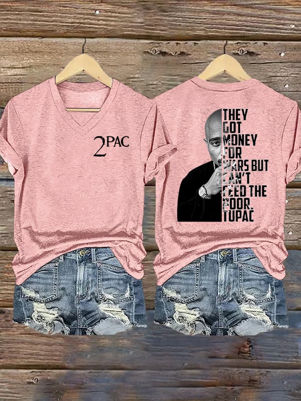 🔥Buy 3 Get 15% Off🔥Women's  2Pac Rapper Print T-Shirt