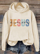 omen's Casual Jesus Truth Hoodie