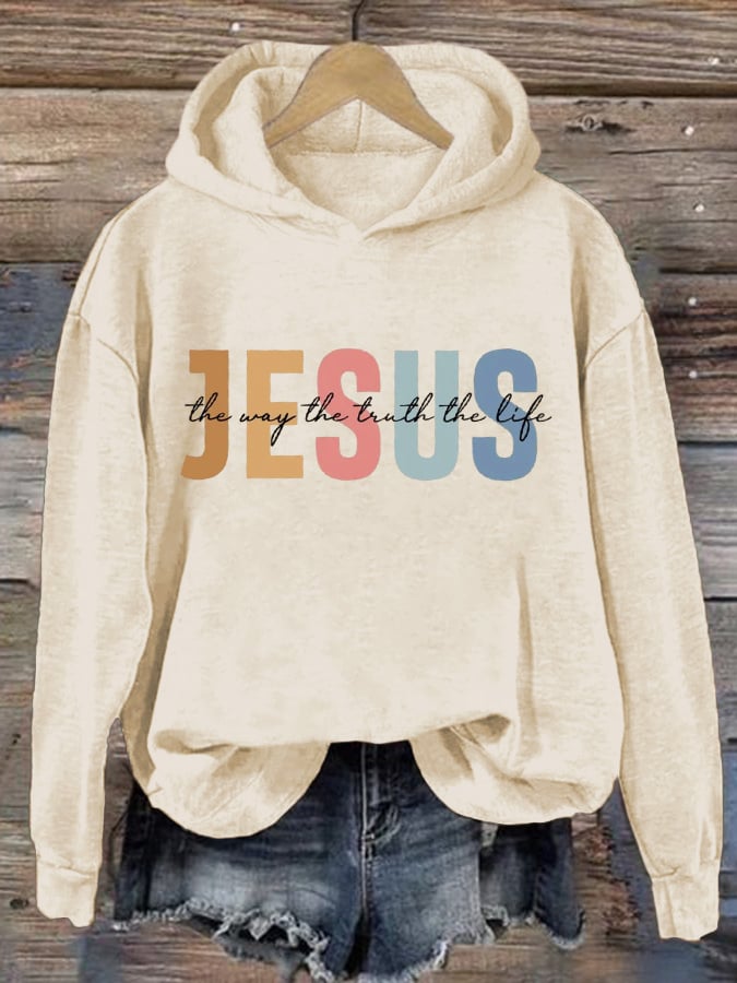 omen's Casual Jesus Truth Hoodie