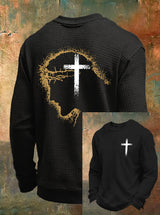 Men's Football Waffle Long Sleeve T-Shirt